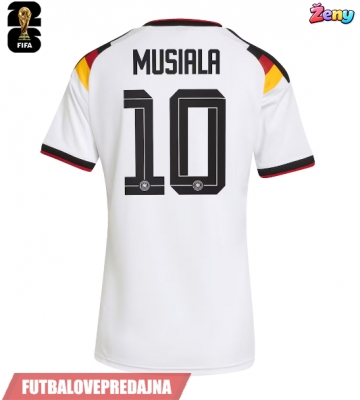 Lacne Ženy Futbalové dres Nemecko Jamal Musiala #10 MS 2026 Krátky Rukáv - Domáci